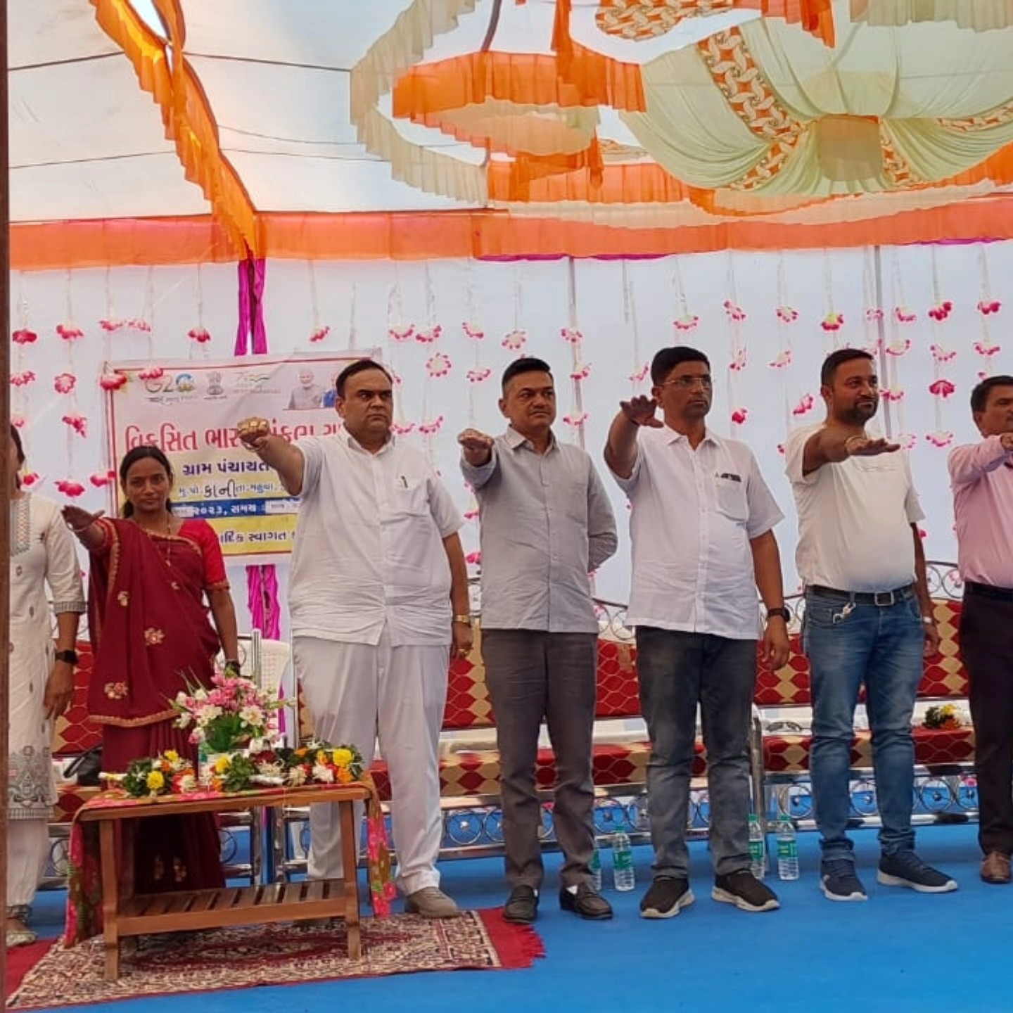 તા.૧૪/૧૨/૨૦૨૩ ના રોજ વિકસિત ભારત સંકલ્પ યાત્રા સુરત જિલ્લાના મહુવા તાલુકાના કાની ગામે રાખવામાં આવી.